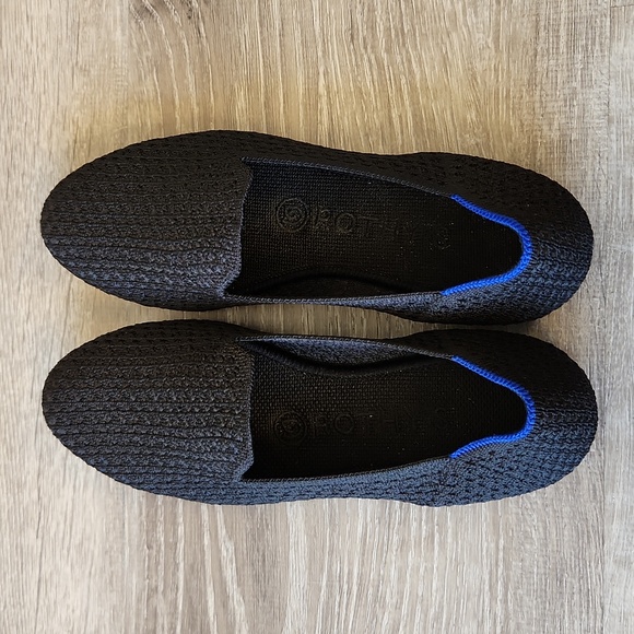 Rothy’s The Loafer in Black Honeycomb Size 6 1/2 - Picture 1 of 12